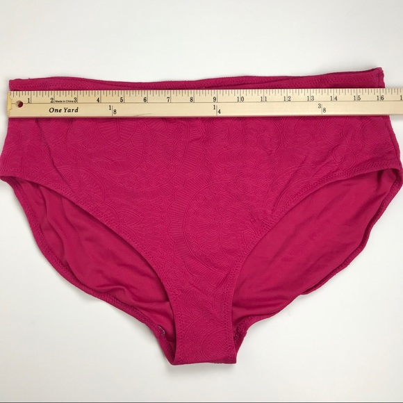 Pink Bikini Bottoms Swimsuit w/ Pattern - Picture 3 of 5